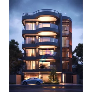Podcity Kenya Curved balconies Apartment Building